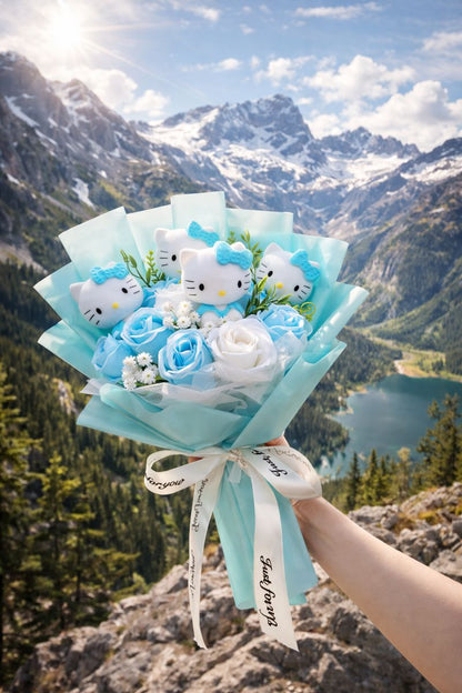 Kitty Love Bouquet™ - Bukiet z prezentem