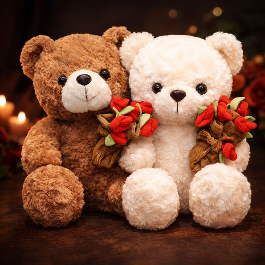 XO Bear™ - Miś z kwiatkami/czapką